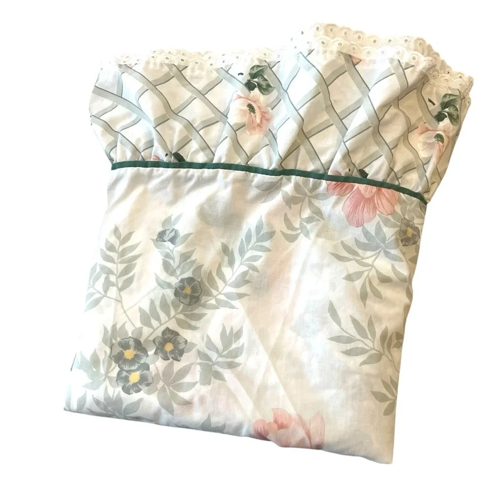 Vintage Springmaid Full Floral Patterned Bedding Set No Shams